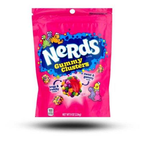 Nerds – Gummy Cluster Peg Bag (12x142g) – Sirtano Wholesale