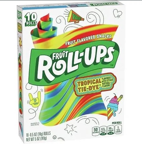 Fruit Rolls Ups- Tropical Tie-Dye