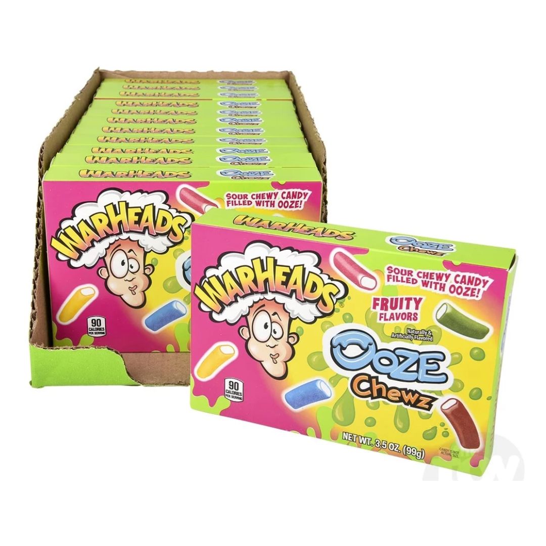 Warheads Ooze Chewz (12 x 99gr) - Theater Box